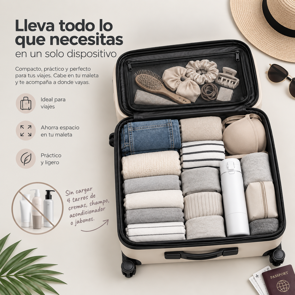 Dispensador de viaje 4 en 1